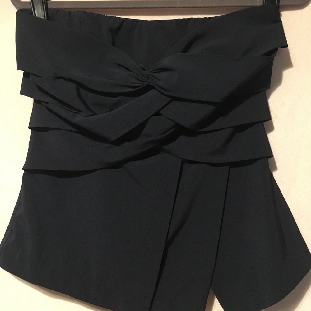 Forever 21 Navy strapless top
